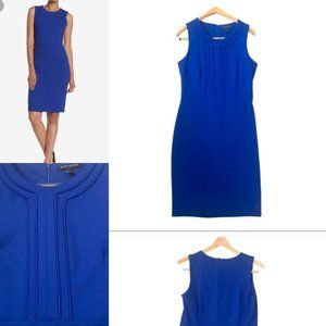 Banana Republic Sleeveless Sheath Dress Blue Sz 4